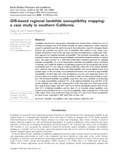 GIS-based regional landslide susceptibility mapping: a case study in