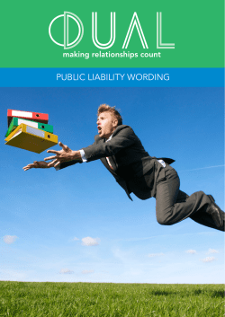 public liability wording