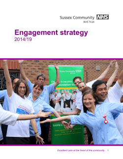 Engagement strategy - Sussex Community NHS Trust