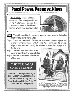 Papal Power: Popes vs. Kings