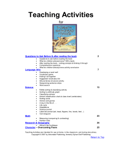 Template for Lesson Plans