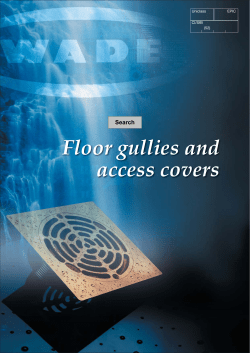 Floor gullies and access covers