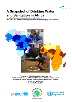 A Snapshot of Drinking Water in Africa
