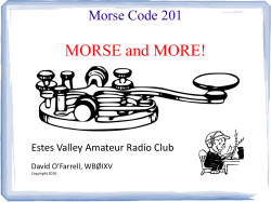 Morse Code 101