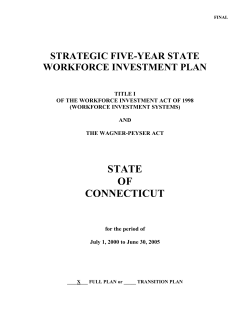 CETC Final 5-Year Strategic Plan 2000-2005