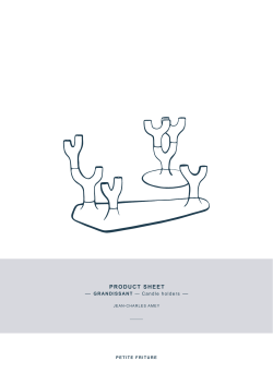 product sheet - Bruno Wickart AG