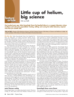 Little cup of helium, big science