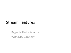 Stream Erosion and Deposition