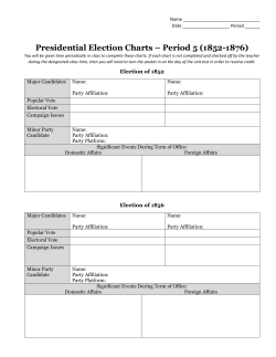 Presidential Election Charts &ndash; Period 5 (1852-1876)