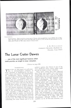 The Lunar Crater Dawes