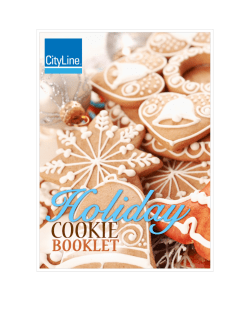 the CityLine.ca Holiday Cookie Book