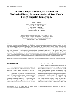 In Vitro Comparative Study of Manual and