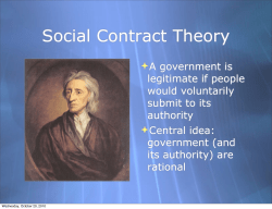 Social Contract Theory
