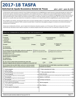 TASFA Application and instructions (Spanish) 2017-18