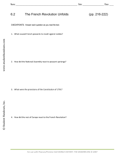 6.2 The French Revolution Unfolds (pp. 216-222)