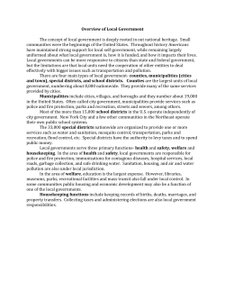 Overview of Local Government - Lessons on Local Government