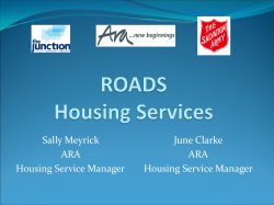ROADS Housing Services Presentation