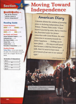 The Declaration of Independence
