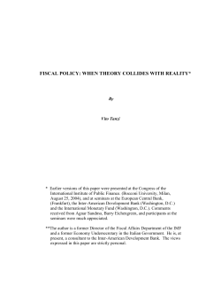 Fiscal Policy: Theory versus Reality - Inter