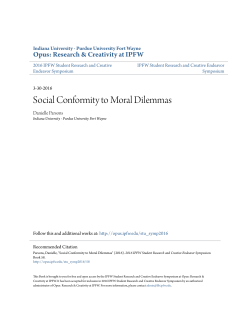 Social Conformity to Moral Dilemmas