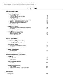 Think Literacy - Math