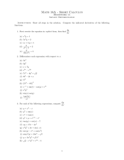 Homework 11 - UC Davis Mathematics