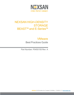 VMWare Guide - Nexsan | Support