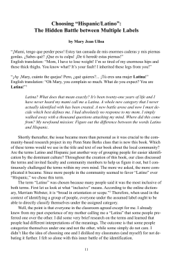 Read Hispanic/Latino paper