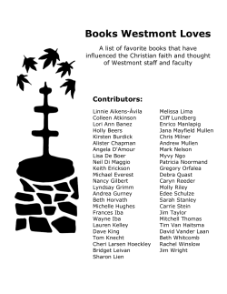 Books Westmont Loves