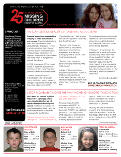 1-800-661-6160 - Missing Children Society of Canada