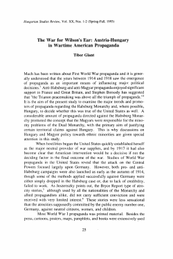 Hungarian Studies Review - Vol. 20. No 1-2. (Spring