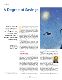 A Degree of Savings - National Conference of State Legislatures