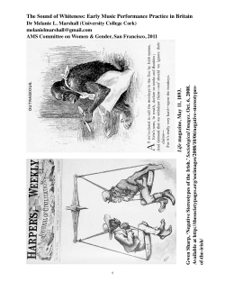 The Sound of Whiteness: Early Music Performance Practice in Britain