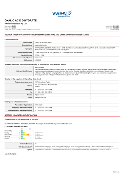 OXALIC ACID DIHYDRATE