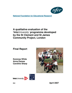 A qualitative evaluation of the `IntoUniversity