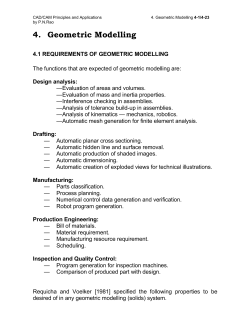 4. Geometric Modelling