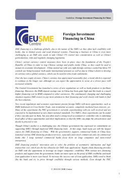 Foreign Investment Financing in China