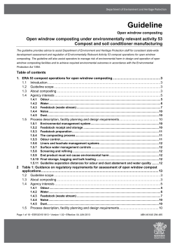 ESR/2015/1813 Compost and soil conditioner manufacturing ERA