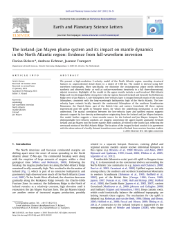 The Iceland&ndash;Jan Mayen plume system and its impact on mantle