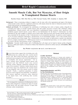 Smooth Muscle Cells, But Not Myocytes, of Host Origin