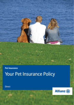 Pet Insurance Policy Document