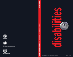Realizing the Rights of Persons with Disabilities