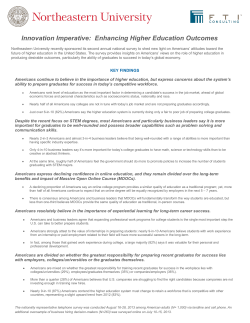 Innovation Imperative: Enhancing Higher Education Outcomes