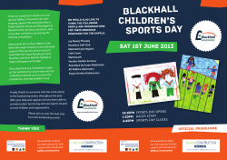 Blackhall Sportsday Programme 2013