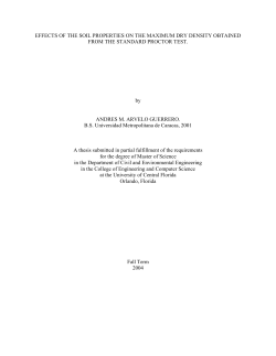 EFFECTS OF THE SOIL PROPERTIES ON THE MAXIMUM DRY