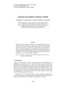 Liquid air as an energy storage: A review