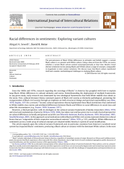 International Journal of Intercultural Relations