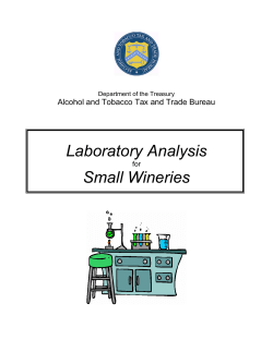 Laboratory Techniques for Small Wineries