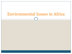 Environmental Issues in Africa