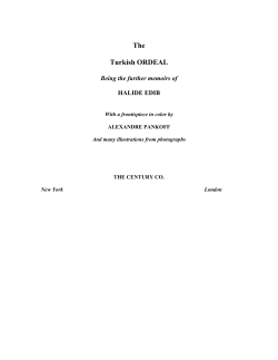 The Turkish ORDEAL - University of Louisville
